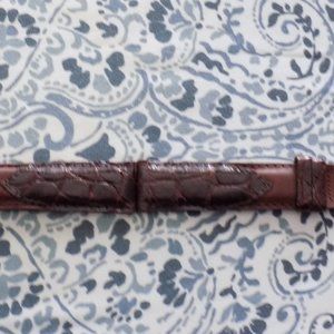 Hadley Roma Crocodile Calf Brown Watch Bands 18MM